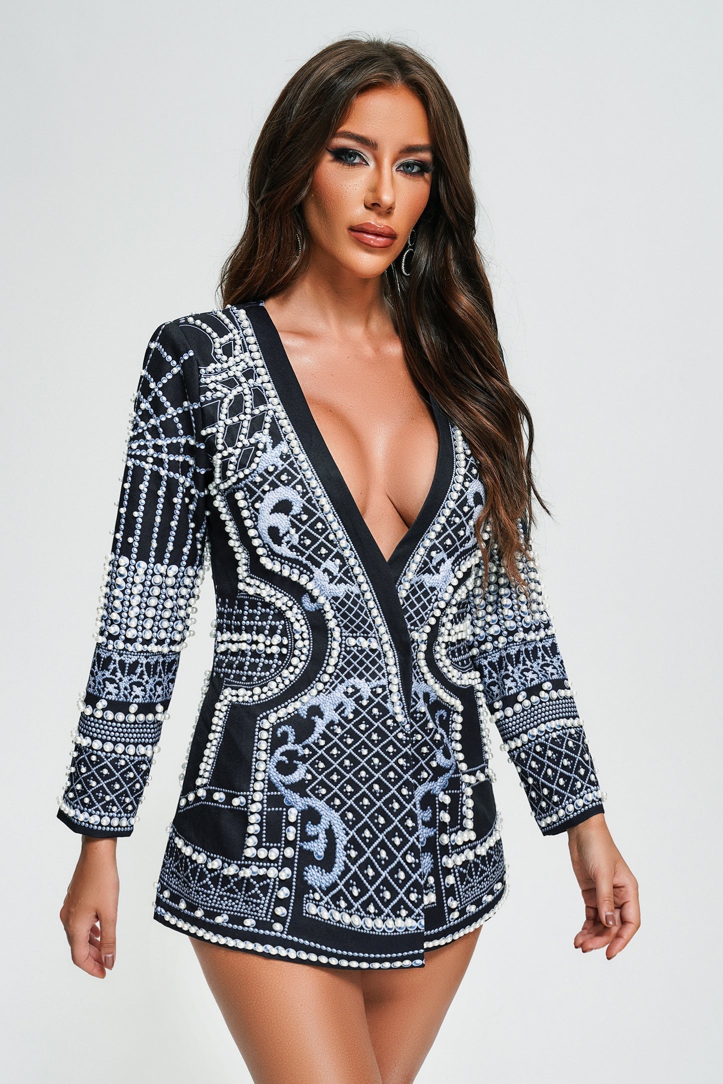 Chio Boncuklu Blazer Elbise