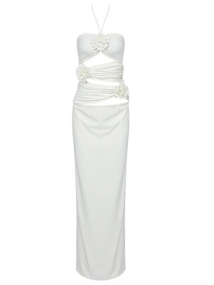 Dorcas Halter Yaka Midi Elbise