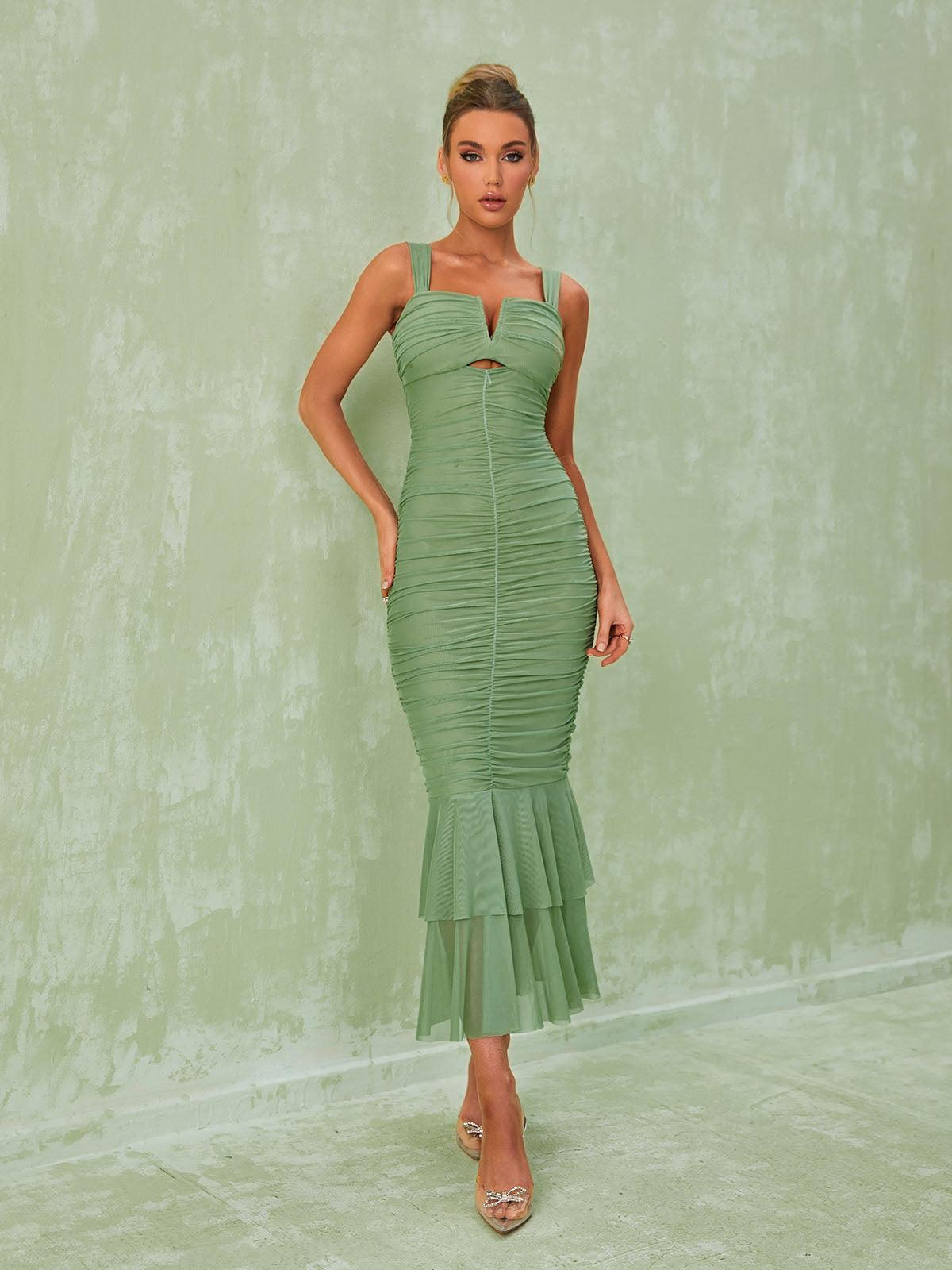 Eri File Maxi Elbise