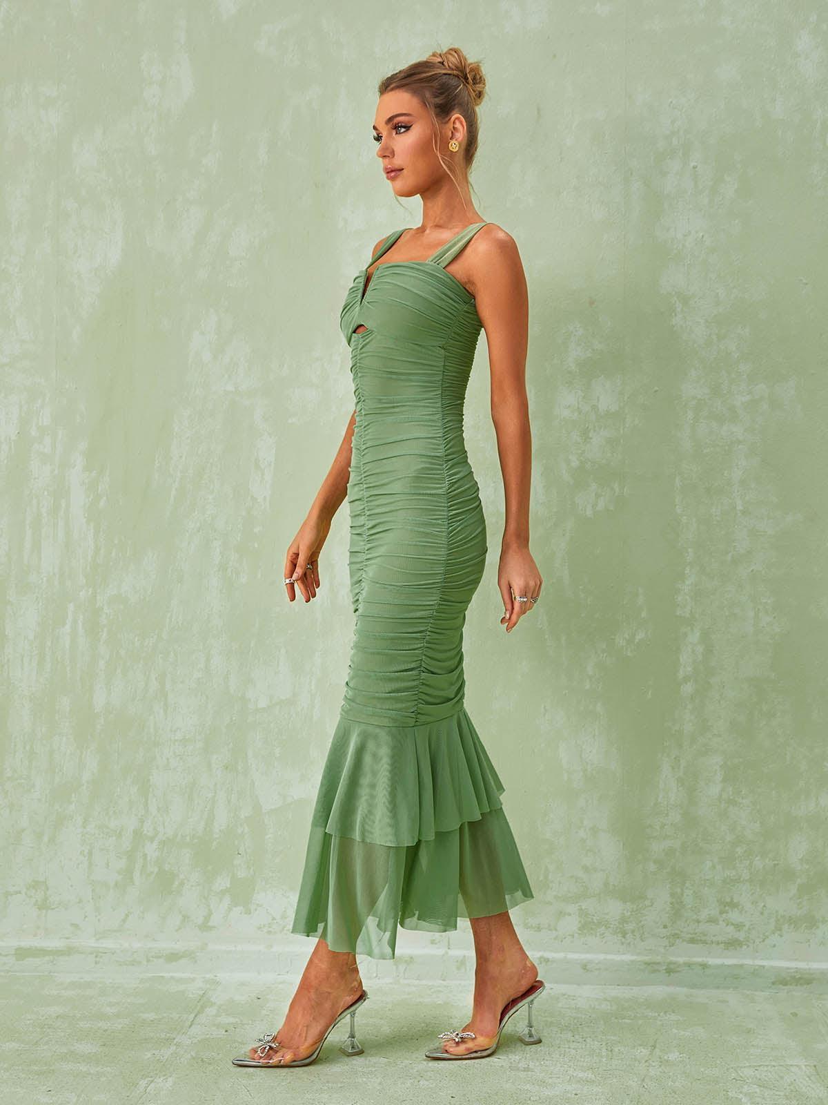 Eri File Maxi Elbise