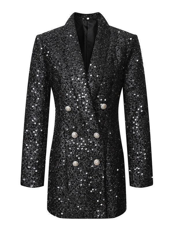 Zinnia Payetli Blazer Elbise