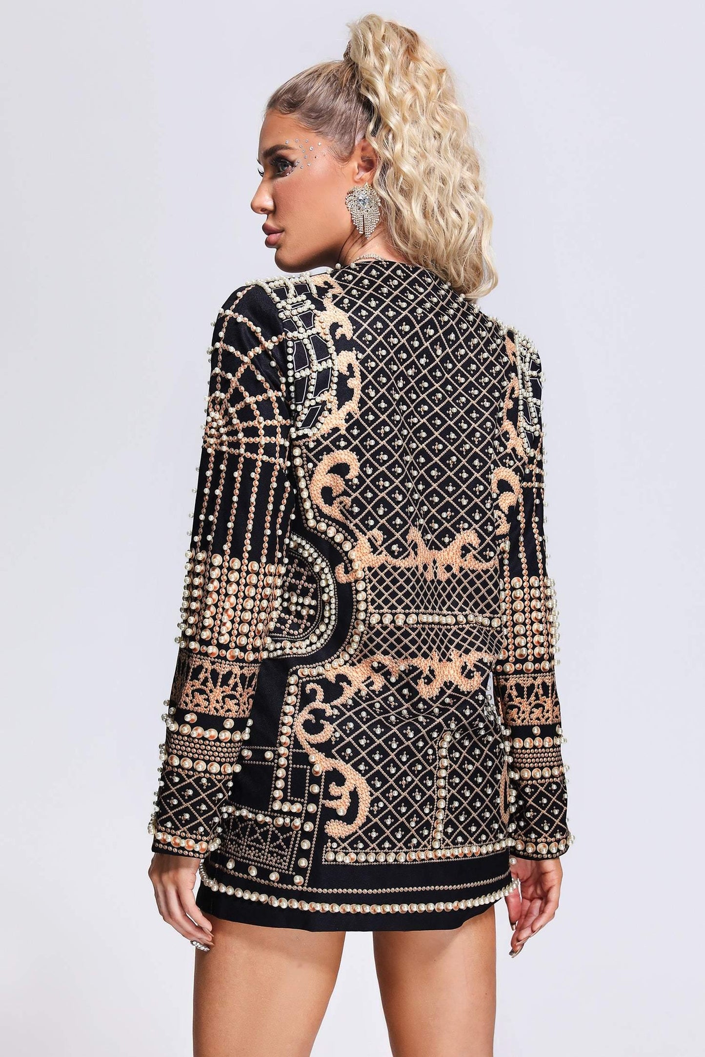 Chio Boncuklu Blazer Elbise