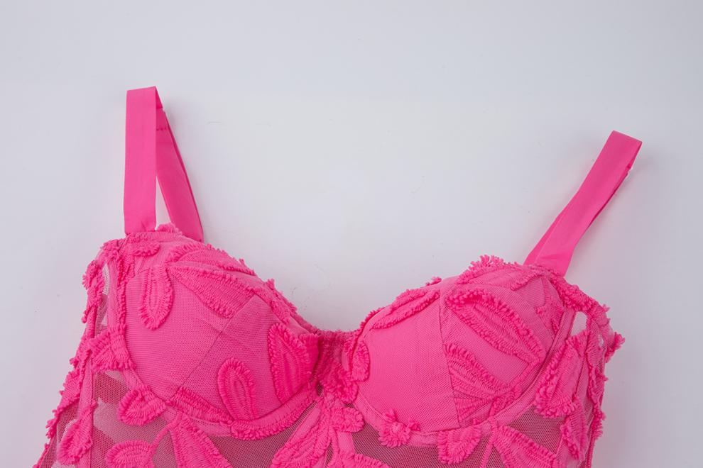 Adeon Pembe Midi Elbise