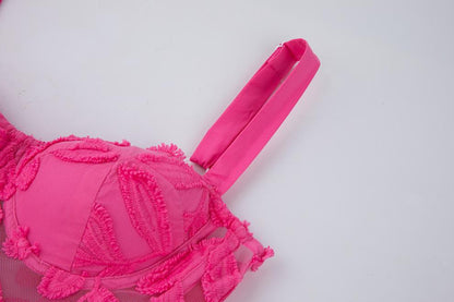 Adeon Pembe Midi Elbise