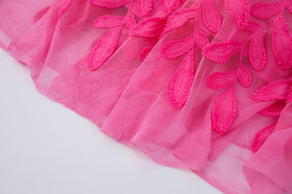 Adeon Pembe Midi Elbise