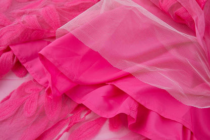 Adeon Pembe Midi Elbise
