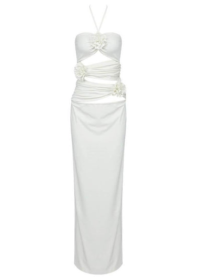 Dorcas Halter Yaka  Midi Elbise