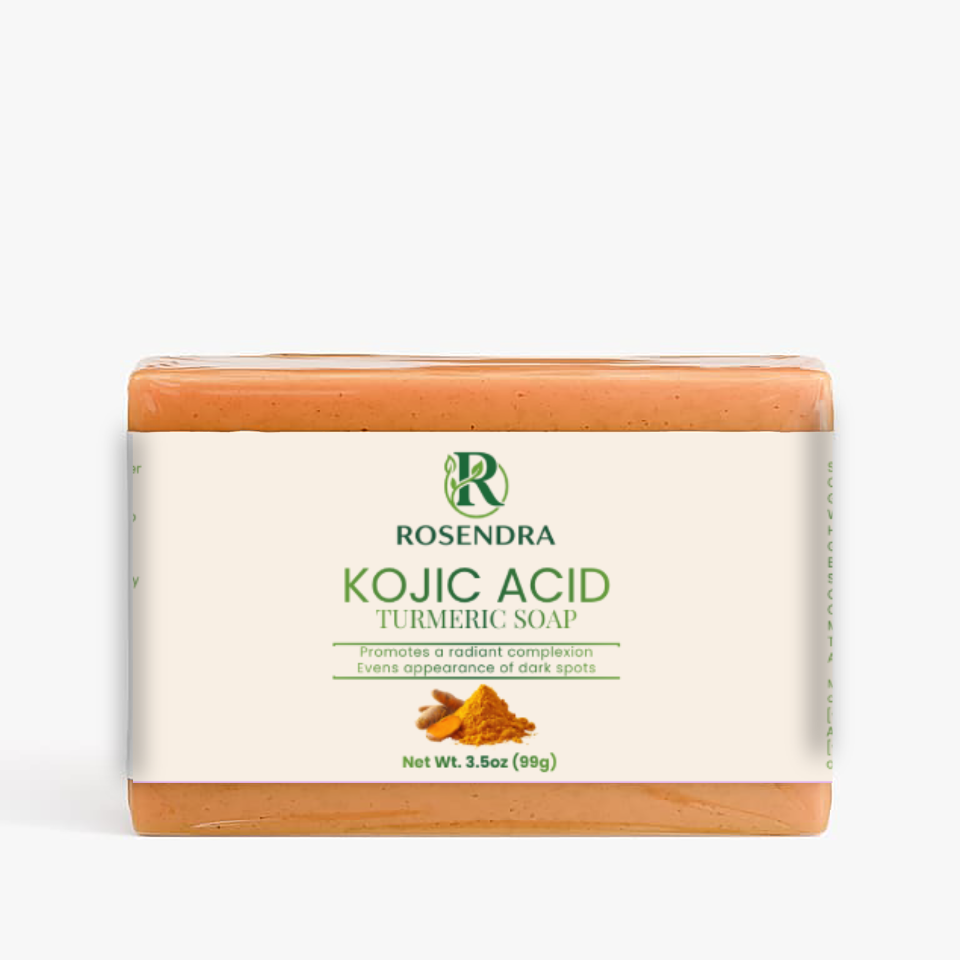 ROSENDRA Kojic Acid Turmeric Soap – Dark Spot Brightening Bar