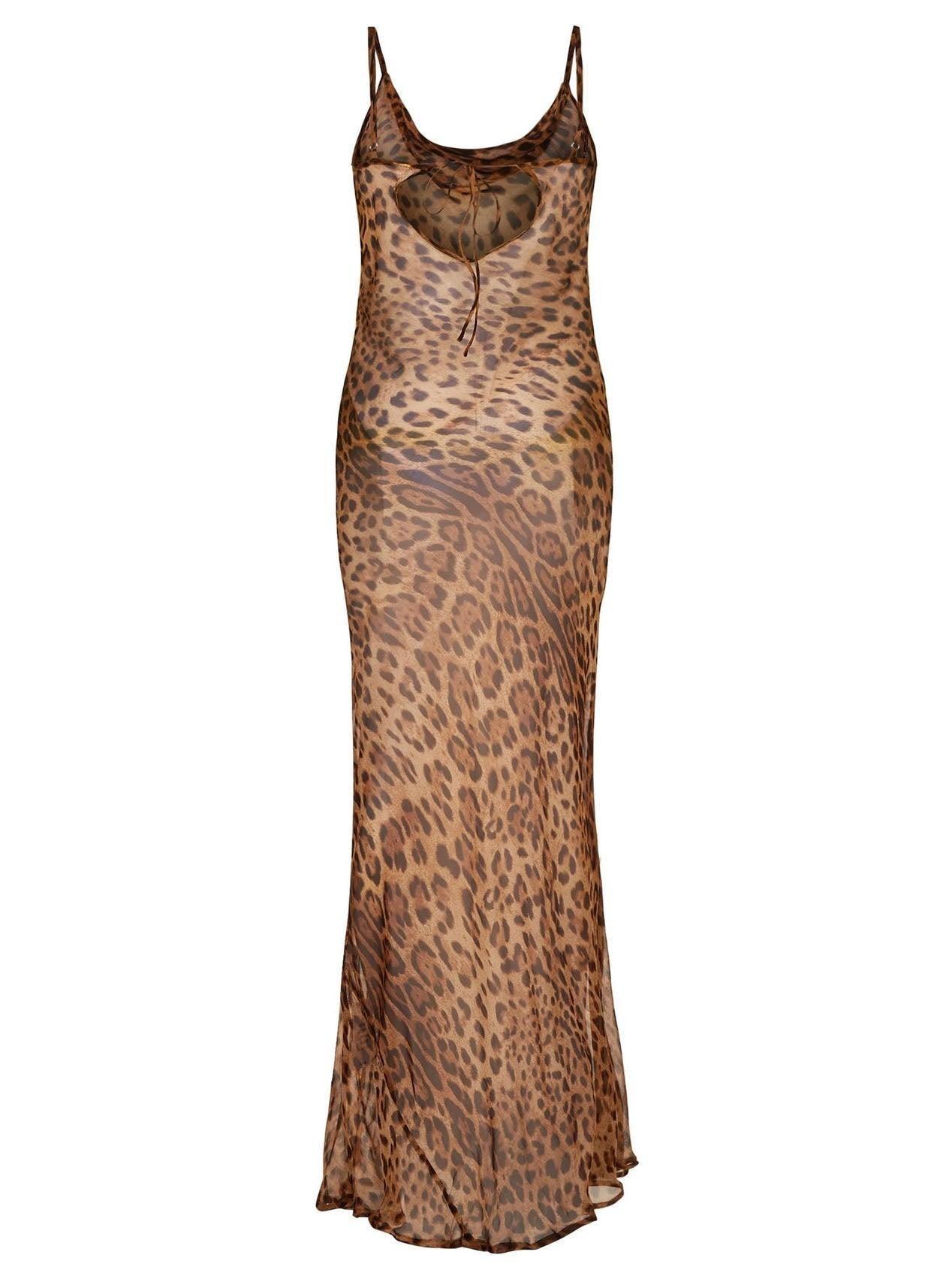 Melany Leopar Maxi Elbise