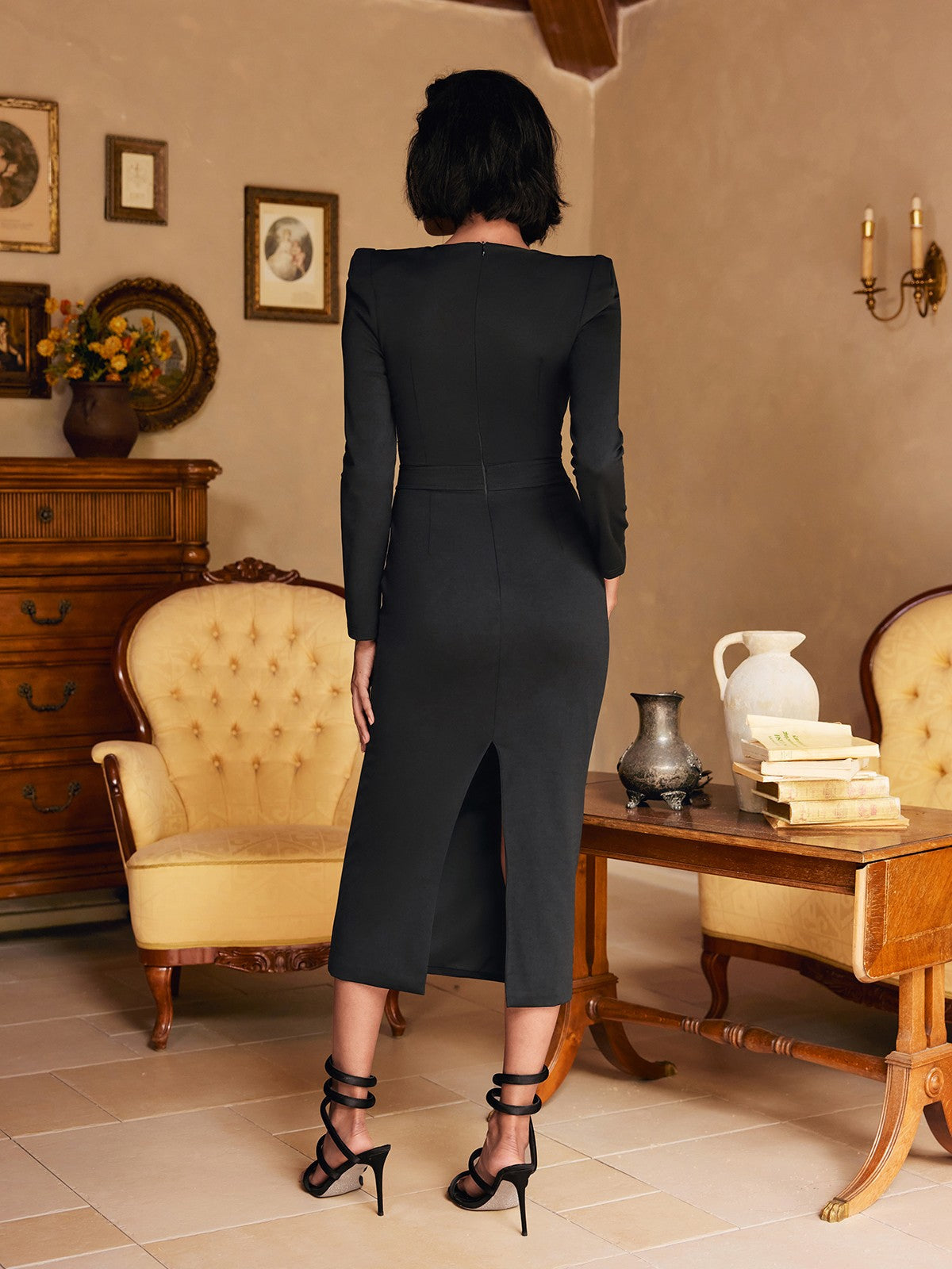 Sweetie Payetli Midi Elbise