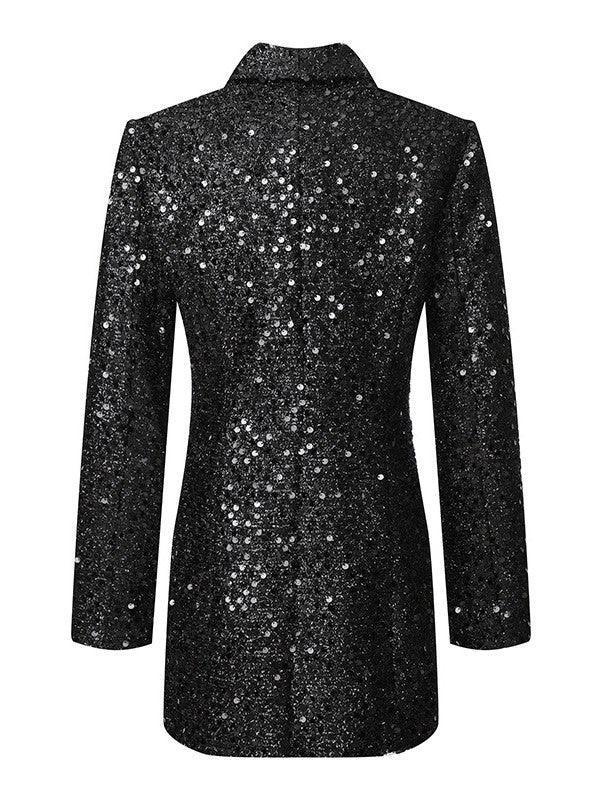 Zinnia Payetli Blazer Elbise