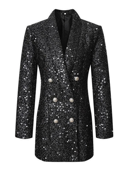 Zinnia Payetli Blazer Elbise